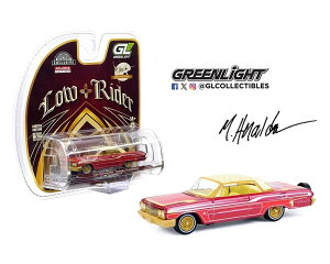 y݌ɕizO[Cg 1/64 V{[ Cp [C_[ 1963 }CP w_ XyV Greenlight Chevrolet Impala Lowrider