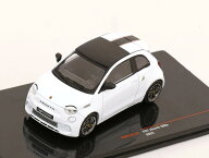 イクソ 1/43 フィアット 500e アバルト 2024 ホワイト IXO Fiat 500e Abarth ミニカー 【国内在庫品】