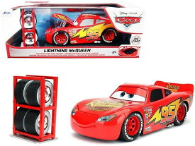 【国内在庫品】JADA TOYS 1/24 カーズ ライトニング マックイーン タイヤラック付き ディズニー ピクサー Cars Lightning McQueen 97751