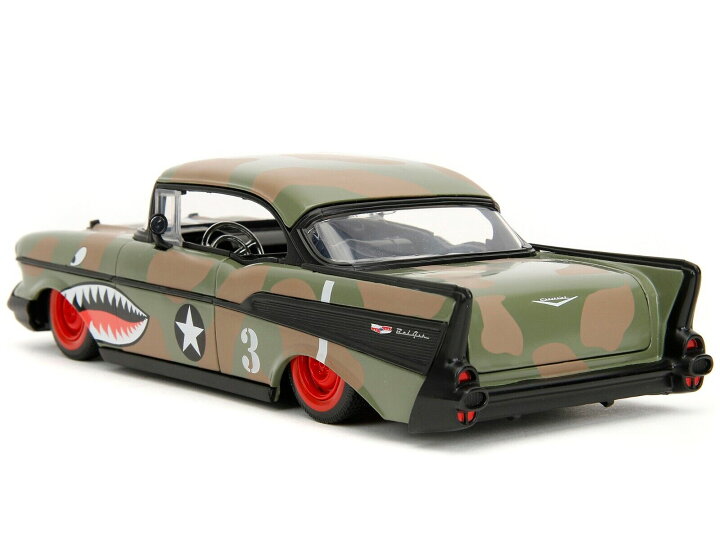 楽天市場】【国内在庫品】JADA TOYS 1/24 シボレー ベルエア 1957 