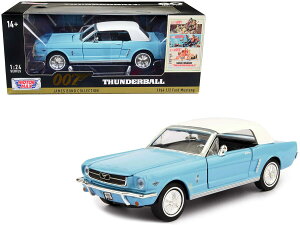 【国内在庫品】MOTOR MAX 1/24 フォード マスタング 1964 "007 サンダーボール作戦" ボンドカー Ford Mustang Thunderball ミニカー