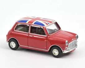ノレブ 1/54 ミニクーパー S 1964 レッド ユニオンジャックルーフ NOREV MINI COOPER ミニカー 【国内在庫品】