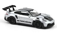 ノレブ 1/43 ポルシェ 911 992 GT3 RS 2022 シルバー / ブラック NOREV PORSCHE 911 GT3 RS ミニカー 【…