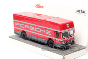 y݌ɕizVR[ 1/87 ZfXxc  gX|[^[ |VF bh Schuco Mercedes-Benz O 317 Renntransporter Porsche RED