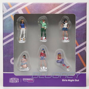 y݌ɕiz^[}bN[NX x AJWI} 1/64 tBMA K[YiCgAEg Tarmac Works American Diorama Figure Girls Night Out