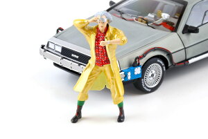 TRIPLE9 1/24 �t�B�M�A �o�b�N�g�D�U�t���[�`���[ �G���b�g �u���E�� ���m Back To The Future Dr. Emmett Brown Figure �y�����݌ɕi�z