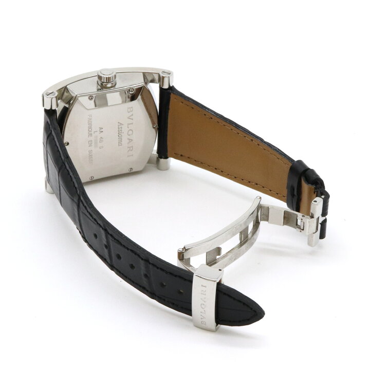 楽天市場】BVLGARI ブルガリ アショーマ デイト ネイビー文字盤 SS  