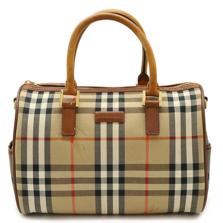 楽天市場】BURBERRY バーバリー ノバチェック チェック柄 ハンドバッグ 