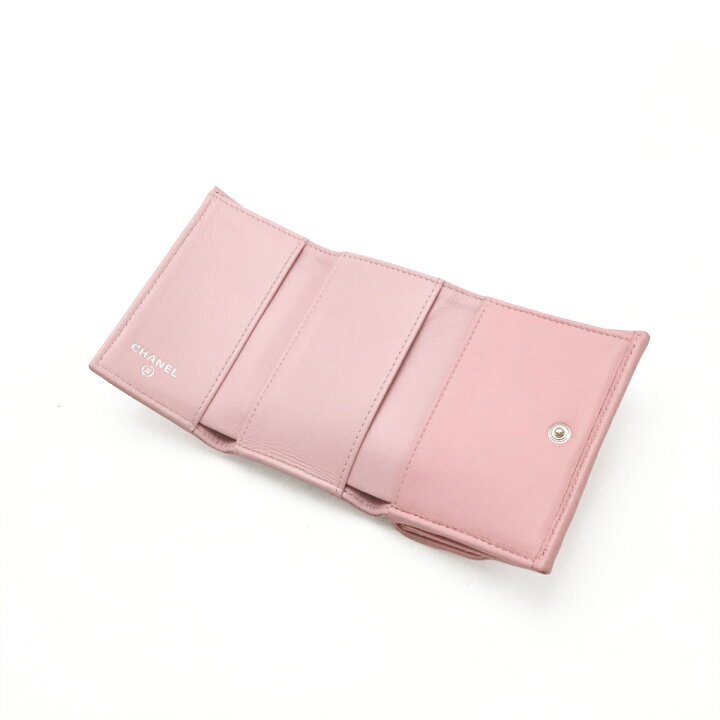 楽天市場】CHANEL シャネル マトラッセ ココマーク 3つ折財布 三つ折り  