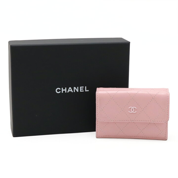 楽天市場】CHANEL シャネル マトラッセ ココマーク 3つ折財布 三つ折り  