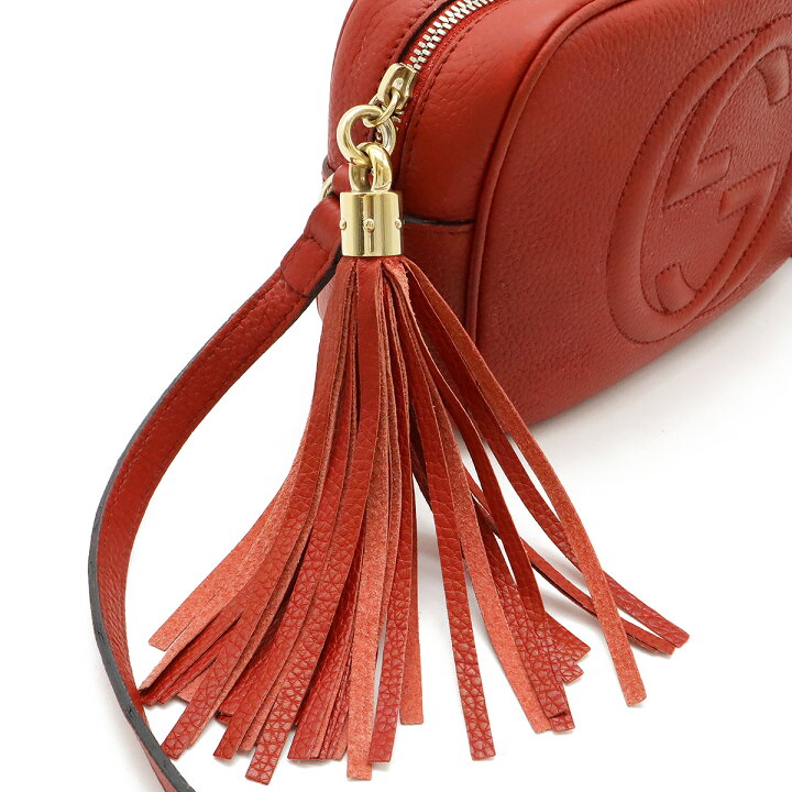 楽天市場】GUCCI グッチ ソーホー スモールディスコ タッセル フリンジ  