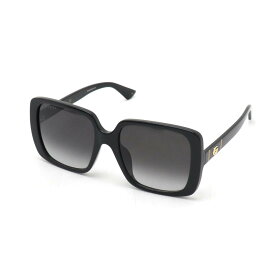 GUCCI グッチ GGロゴ サングラス アイウェア スクエア スモークグラデーション ブラック 黒 GG0632SA 【中古】