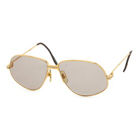 Cartier カルティエ マイヨン パンテール サングラス アイウェア ティアドロップ ブラウンレンズ ゴールド金具 【中古】