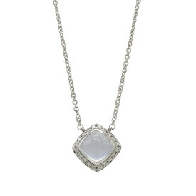FRED フレッド パン ドゥ スークル リング ネックレス ペンダント K18WG ホワイトゴールド ダイヤモンド カルセドニー 【中古】