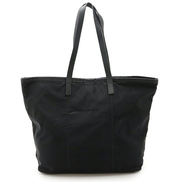 PRADA プラダ 黒 ロゴジャガード バッグ