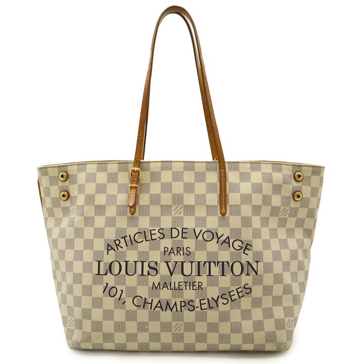 楽天市場】LOUIS VUITTON ルイ ヴィトン ダミエアズール カバMM トート 