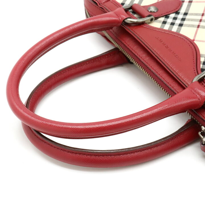 楽天市場】BURBERRY バーバリー ノバチェック チェック柄 ハンドバッグ  
