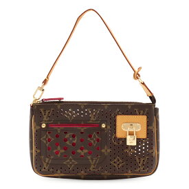 LOUIS VUITTON ルイ ヴィトン モノグラムペルフォ ポシェット アクセソワール アクセサリーポーチ ハンドバッグ フューシャ M95183 【中古】