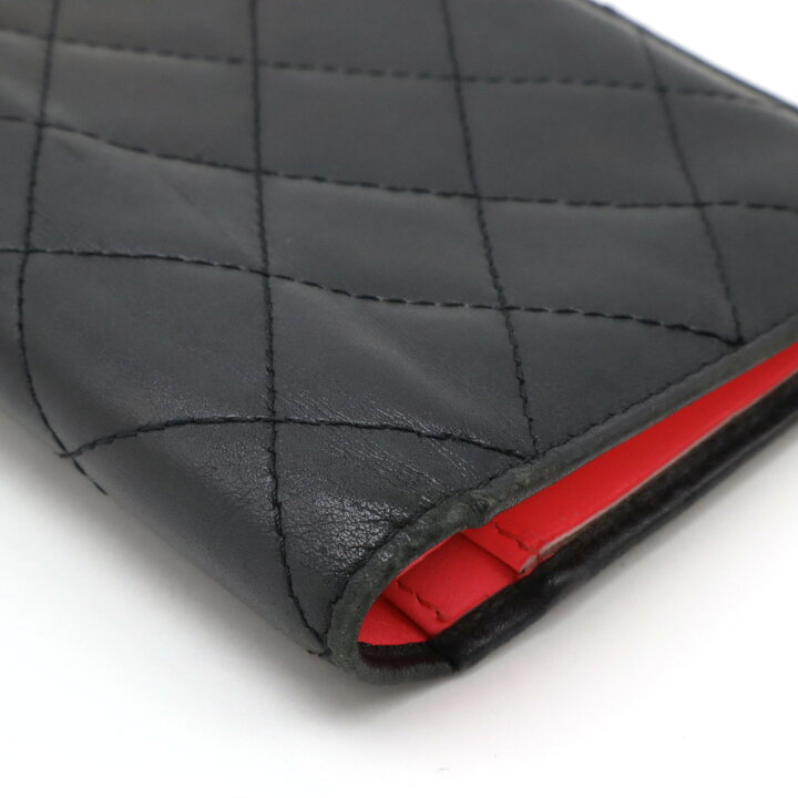 楽天市場】CHANEL シャネル カンボンライン ココマーク 2つ折長財布 二  