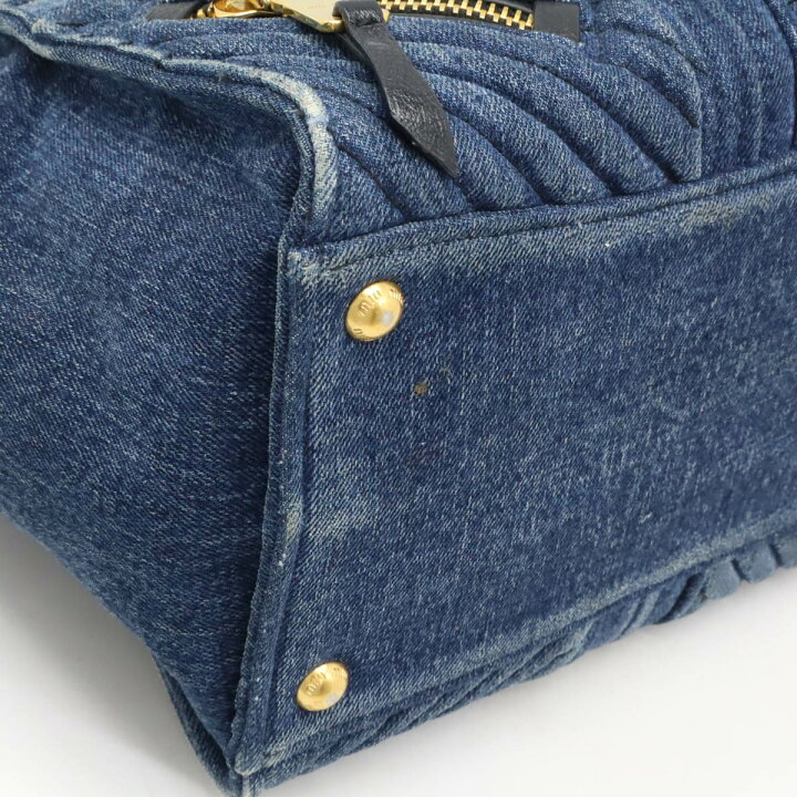 楽天市場】Miu Miu ミュウ ミュウ ミュウミュウ バイカー ハンドバッグ  