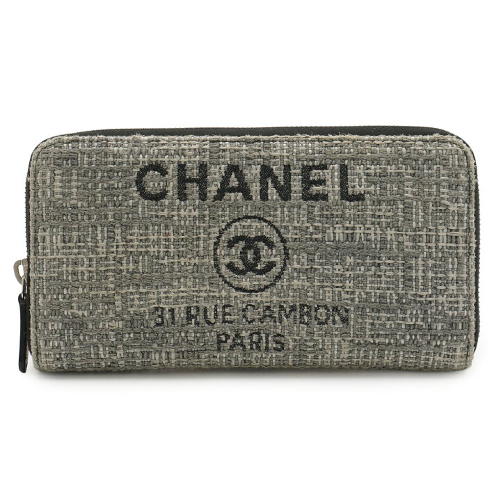 楽天市場】CHANEL シャネル ドーヴィルライン ラウンドファスナー 長 