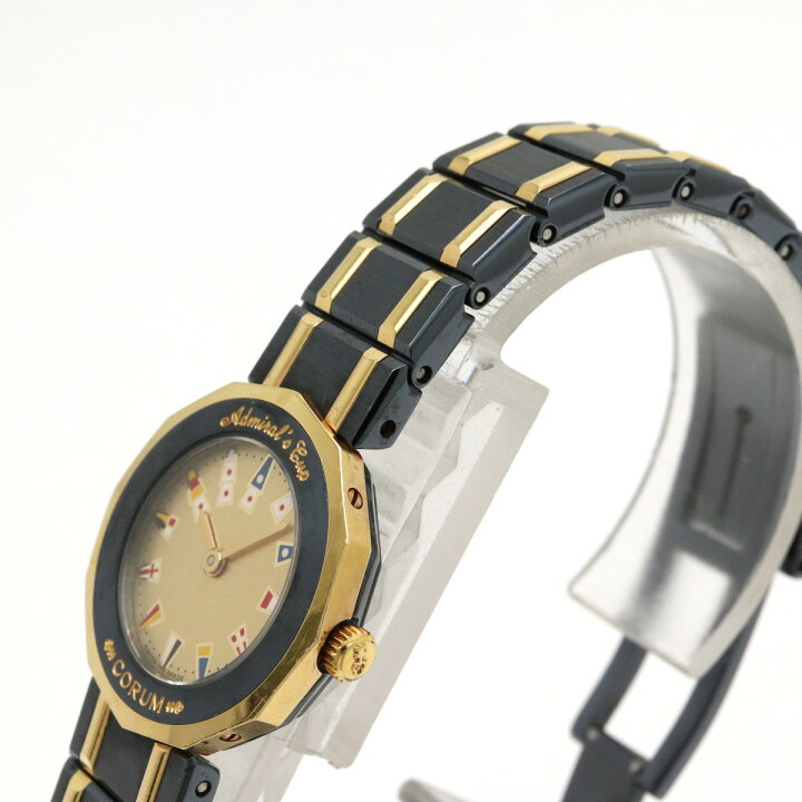 楽天市場】CORUM コルム アドミラルズカップ ガンブルー K18YG  