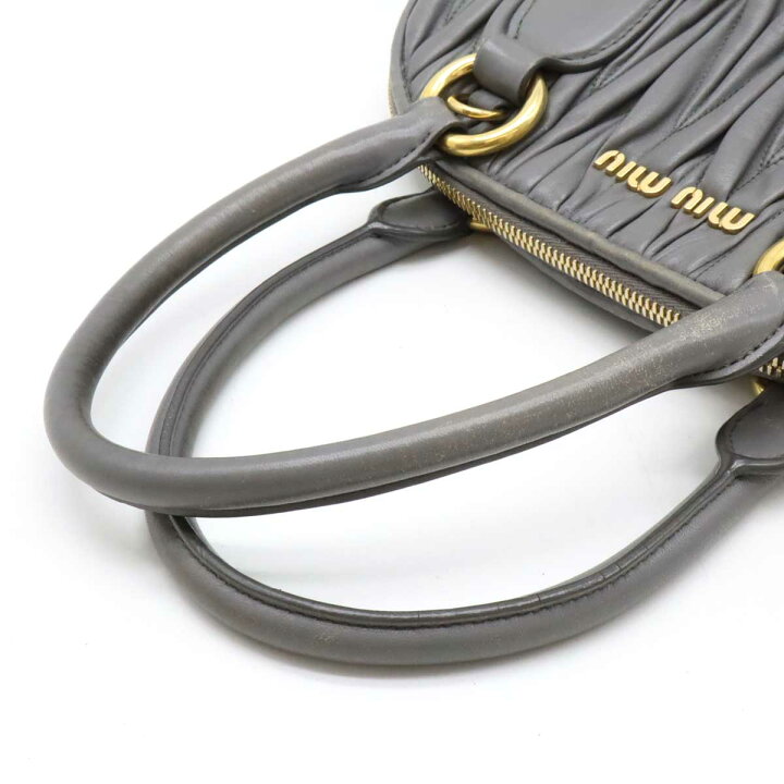 楽天市場】Miu Miu ミュウ ミュウ ミュウミュウ マテラッセ ギャザー  