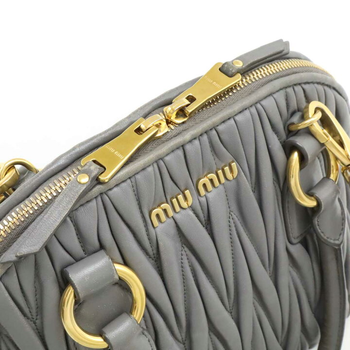 楽天市場】Miu Miu ミュウ ミュウ ミュウミュウ マテラッセ ギャザー  