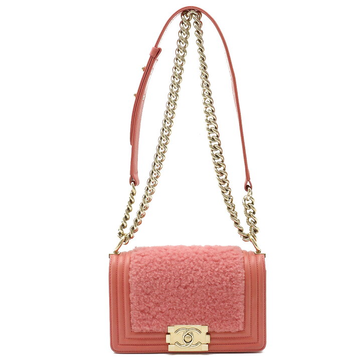 楽天市場】CHANEL シャネル ボーイシャネル ボア チェーンバッグ  