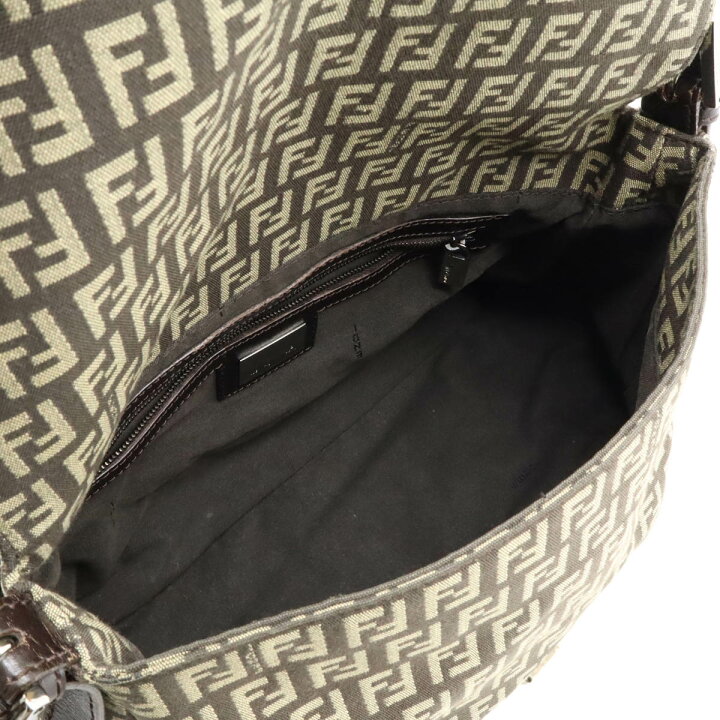 フェンディ マンマバケット ショルダーバッグ ブラウン系 カーキ  