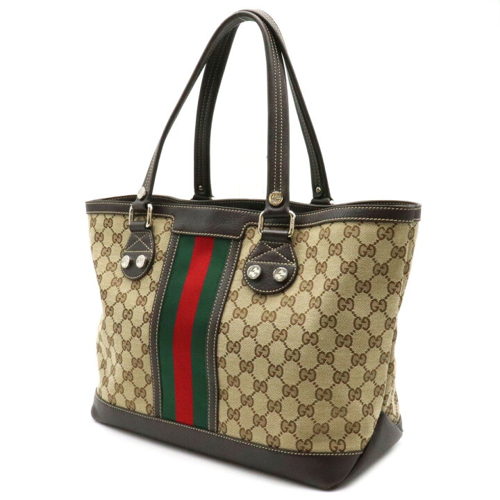 楽天市場】【バッグ】GUCCI グッチ GGキャンバス シェリーライン 
