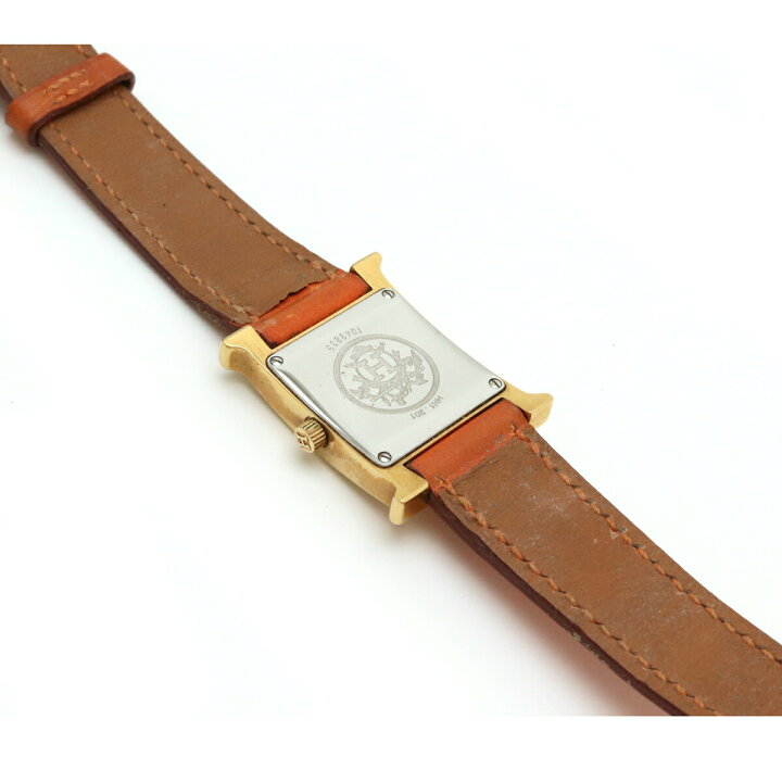 楽天市場】【ウォッチ】HERMES エルメス Hウォッチ オレンジ文字盤 GP  