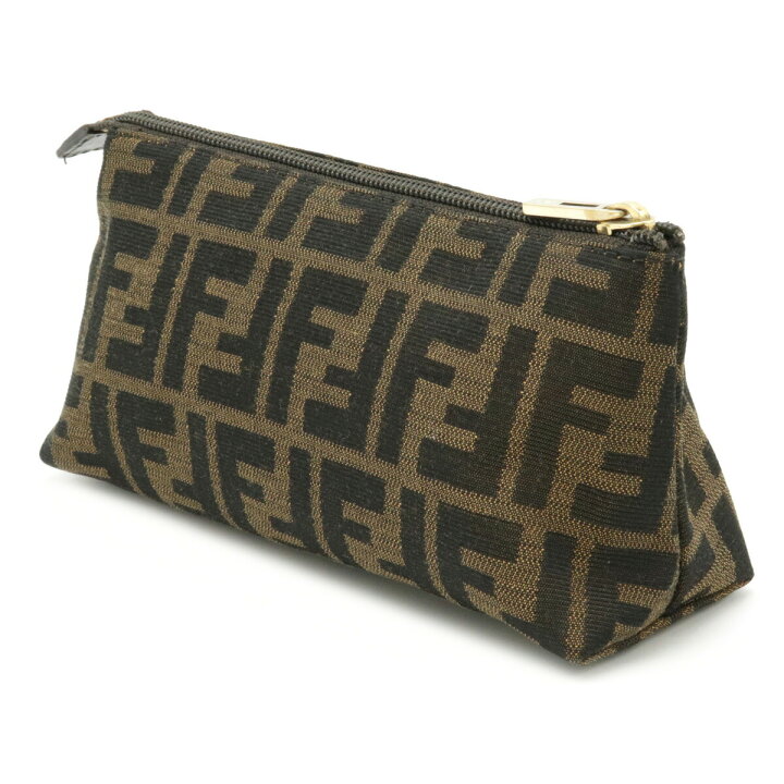 楽天市場】【バッグ】FENDI フェンディ ズッカ柄 ポーチ 化粧ポーチ 