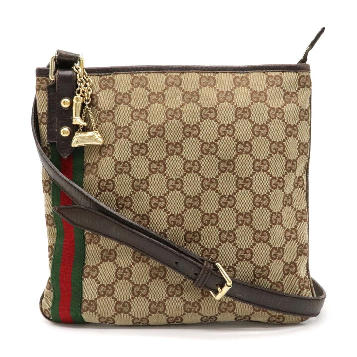 楽天市場】【バッグ】GUCCI グッチ GGキャンバス シェリーライン  