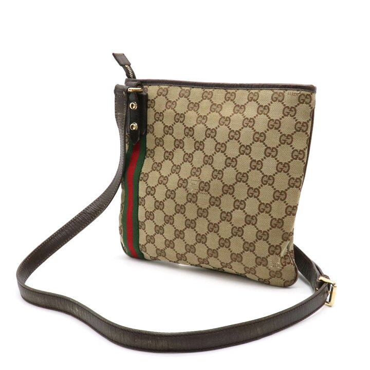 楽天市場】【バッグ】GUCCI グッチ GGキャンバス シェリーライン 
