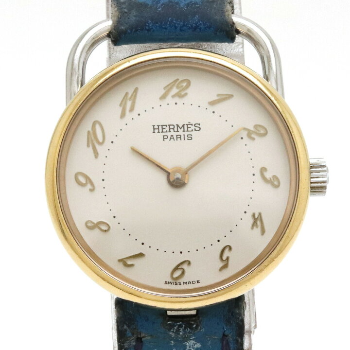 楽天市場】【ウォッチ】HERMES エルメス アルソー シルバー文字盤 SS 