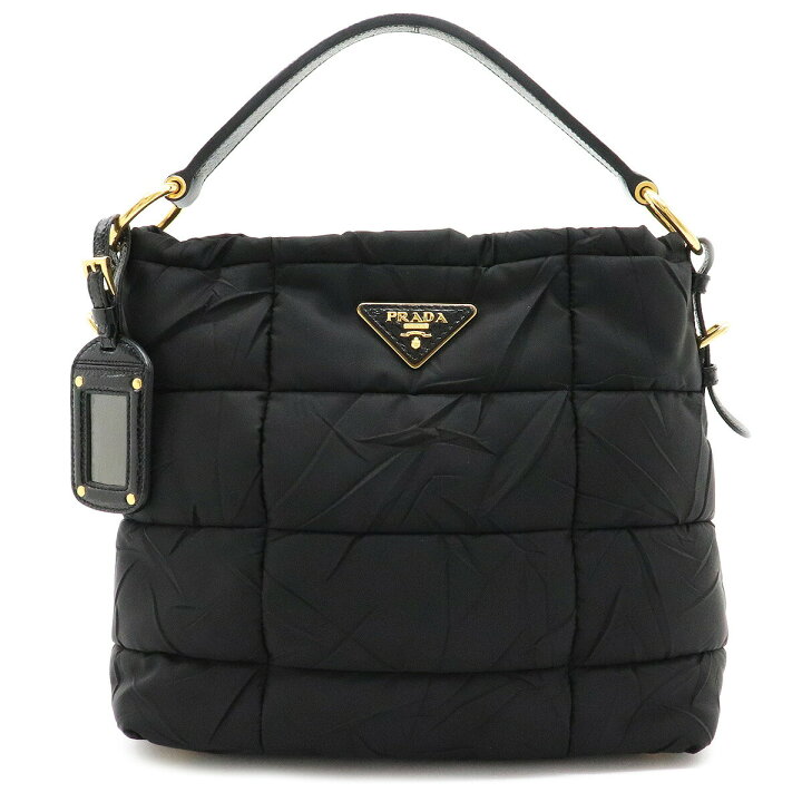 楽天市場】【バッグ】PRADA プラダ キルティング ハンドバッグ 