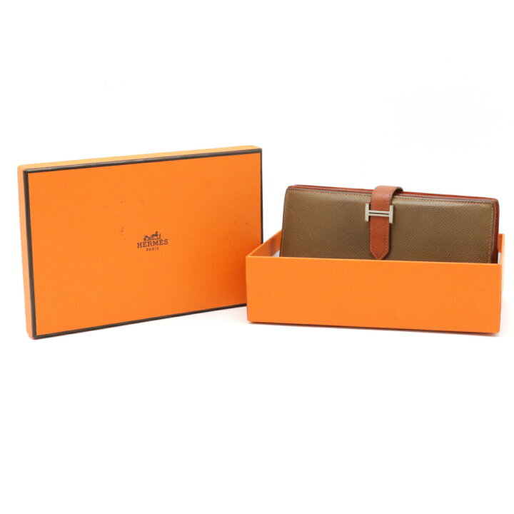 楽天市場】【財布】HERMES エルメス ベアンスフレ 2つ折長財布 二  