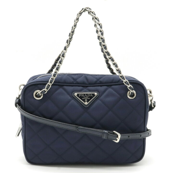中古】PRADA ショルダーバッグ テスート ナイロン すごい キルティング  