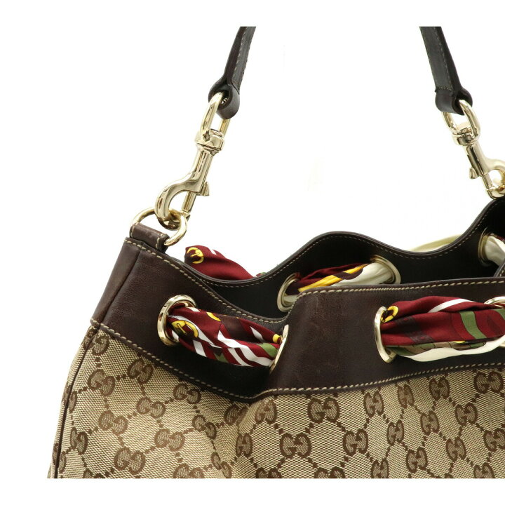 楽天市場】【バッグ】GUCCI グッチ GGキャンバス スカーフ付 ワン 
