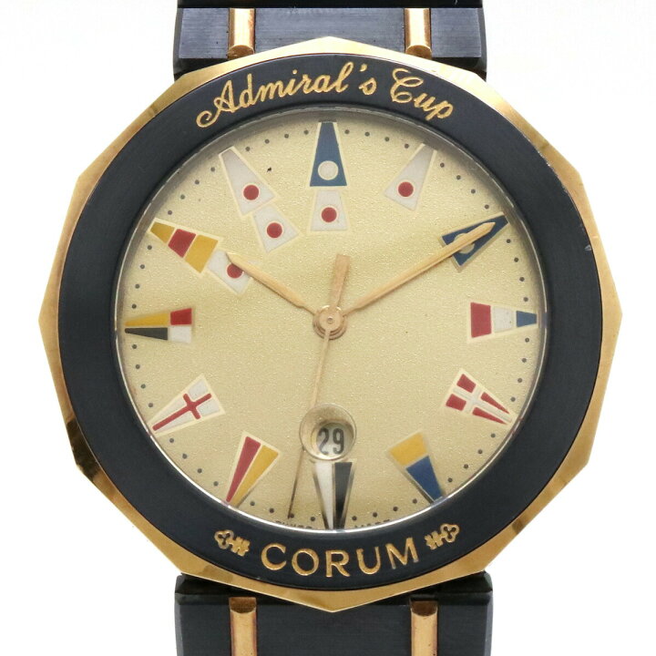 楽天市場】【ウォッチ】CORUM コルム アドミラルズカップ ガンブルー 
