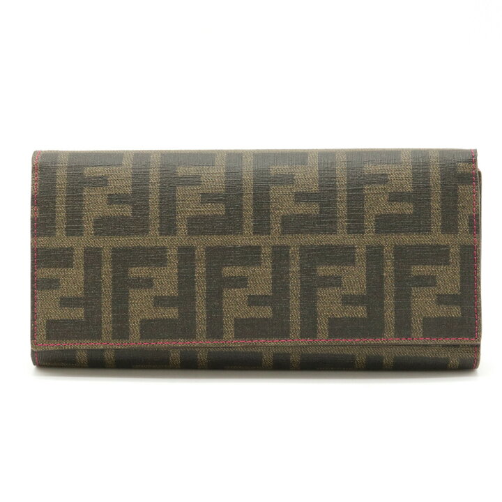 楽天市場】【財布】FENDI フェンディ ズッカ柄 3つ折長財布 三つ折り長  