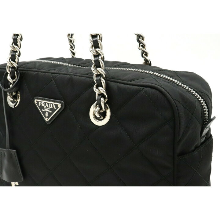 楽天市場】【バッグ】PRADA プラダ キルティング チェーントートバッグ 