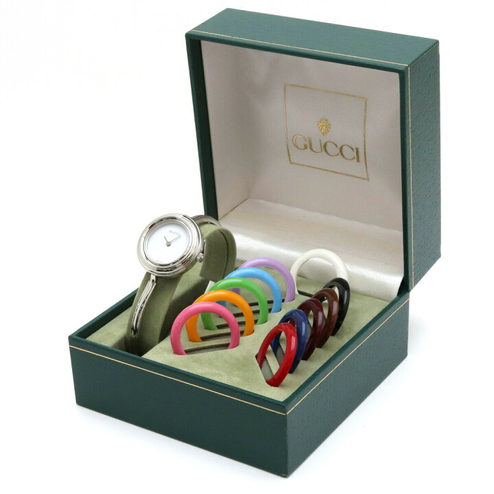 楽天市場】【ウォッチ】GUCCI グッチ チェンジベゼル ホワイト文字盤  