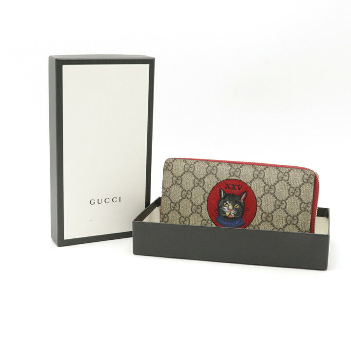 楽天市場】【財布】GUCCI グッチ GGスプリーム ミスティックキャット  