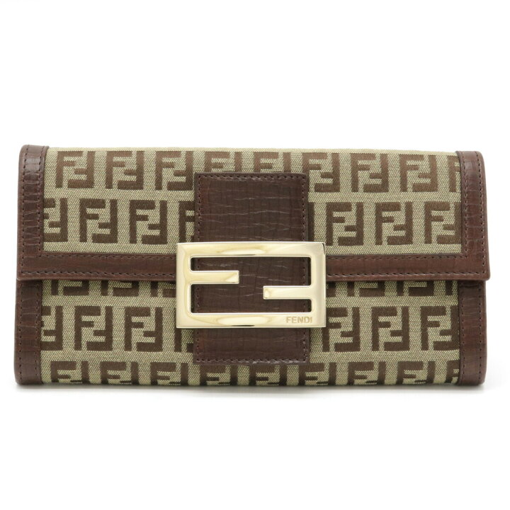 楽天市場】【財布】FENDI フェンディ ズッキーノ 2つ折長財布 二つ折り 