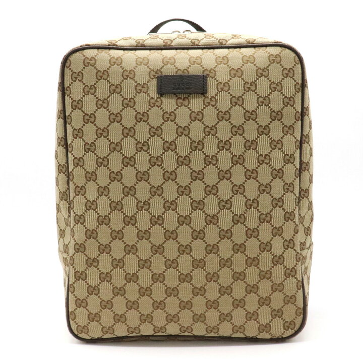 楽天市場】【バッグ】GUCCI グッチ GGキャンバス リュックサック 