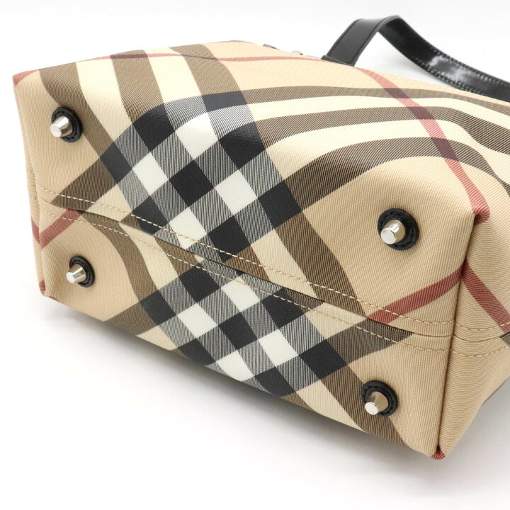 楽天市場】【バッグ】BURBERRY バーバリー ノバチェック ハンドバッグ 