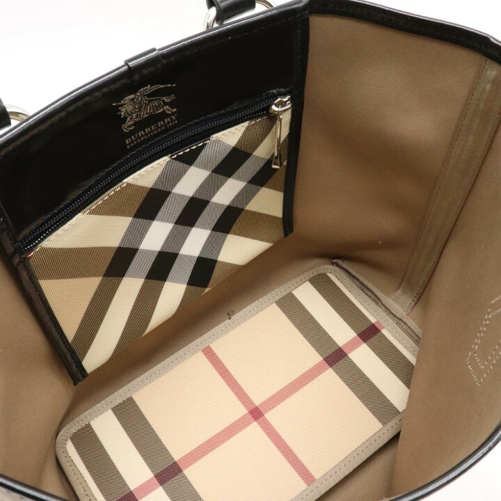 楽天市場】【バッグ】BURBERRY バーバリー ノバチェック ハンドバッグ 