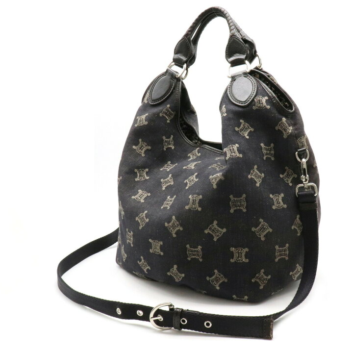 楽天市場】【バッグ】CELINE セリーヌ マカダム柄 デニム トートバッグ  